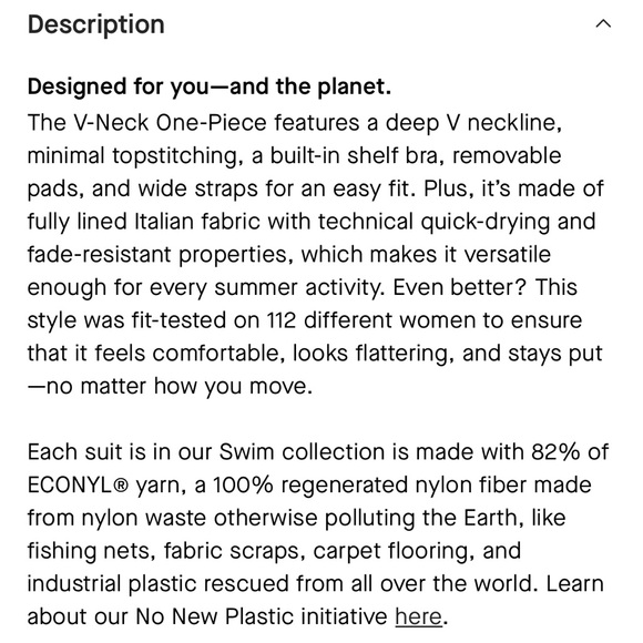 Everlane ReNew One Piece - Picture 6 of 8